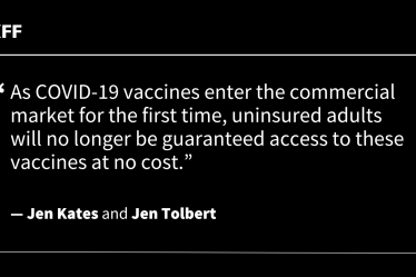 Accès au vaccin contre la COVID-19 pour les adultes non assurés cet automne