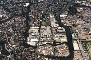 Urban sprawl. Aerial view of western Sydney. Photo by Mitchell Ward in 2018.