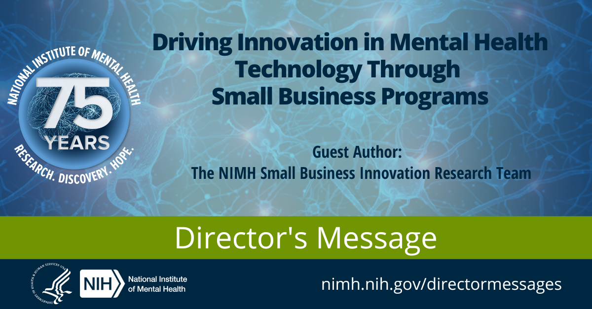 Stimuler l'innovation dans les technologies de la santé mentale grâce à des programmes destinés aux petites entreprises