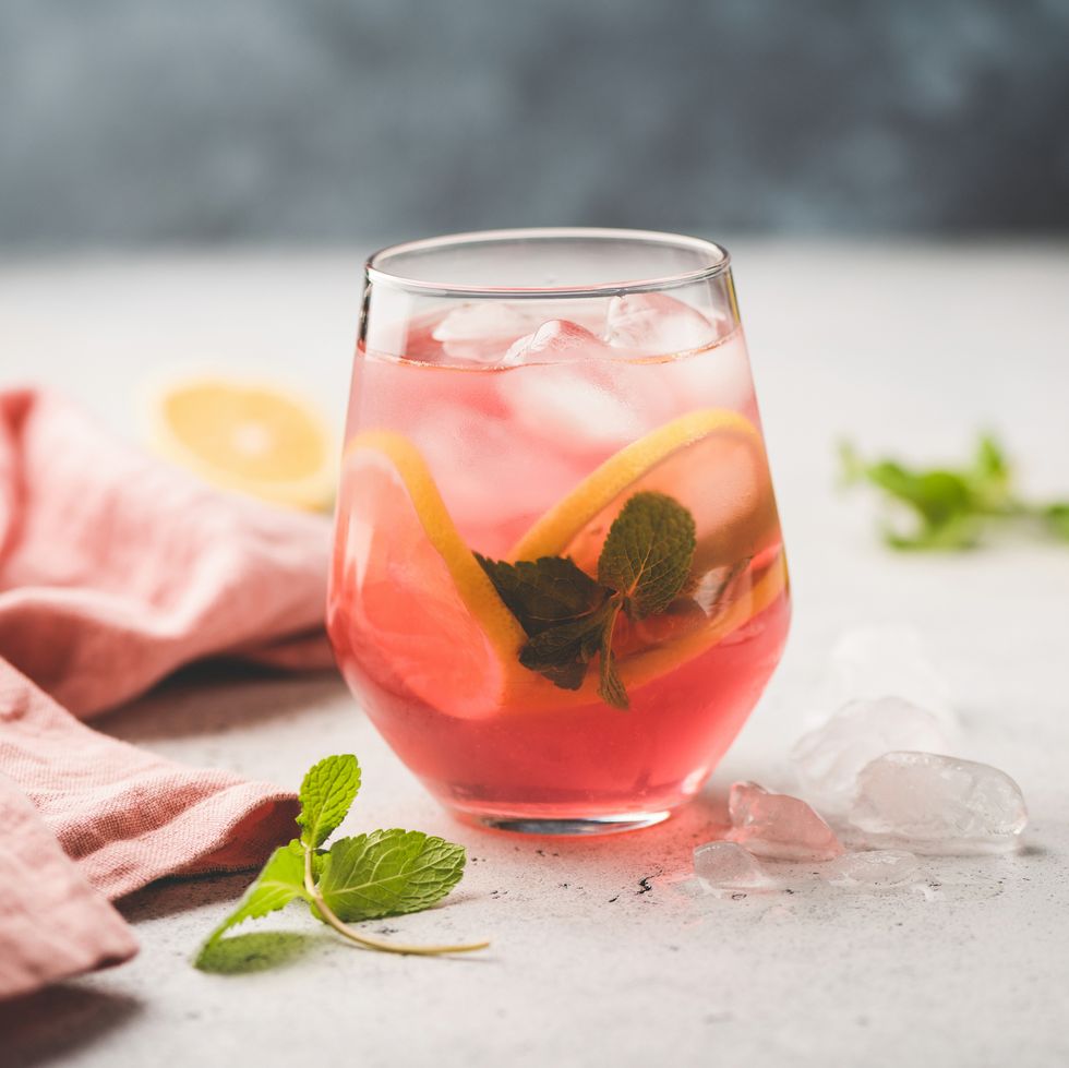 résolutions du nouvel an cocktail d'agrumes frais ou thé glacé